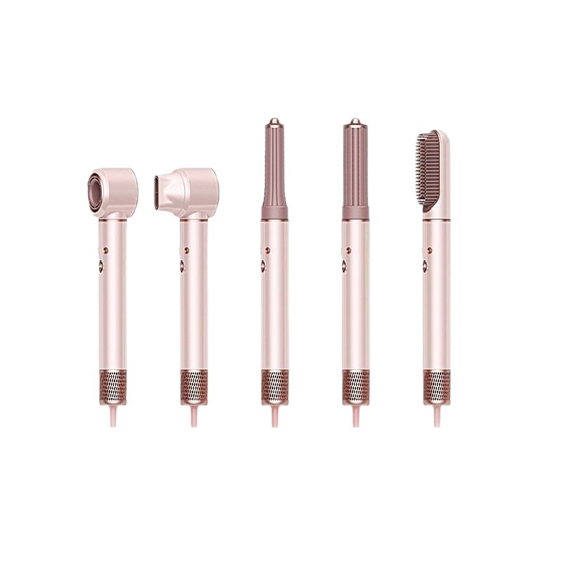Cross-Border High-Speed Silent Hair Dryer with Strong Wind Power, Negative Ion Multi-Function Hot Air Comb, Household Five-In-One Hair Dryer