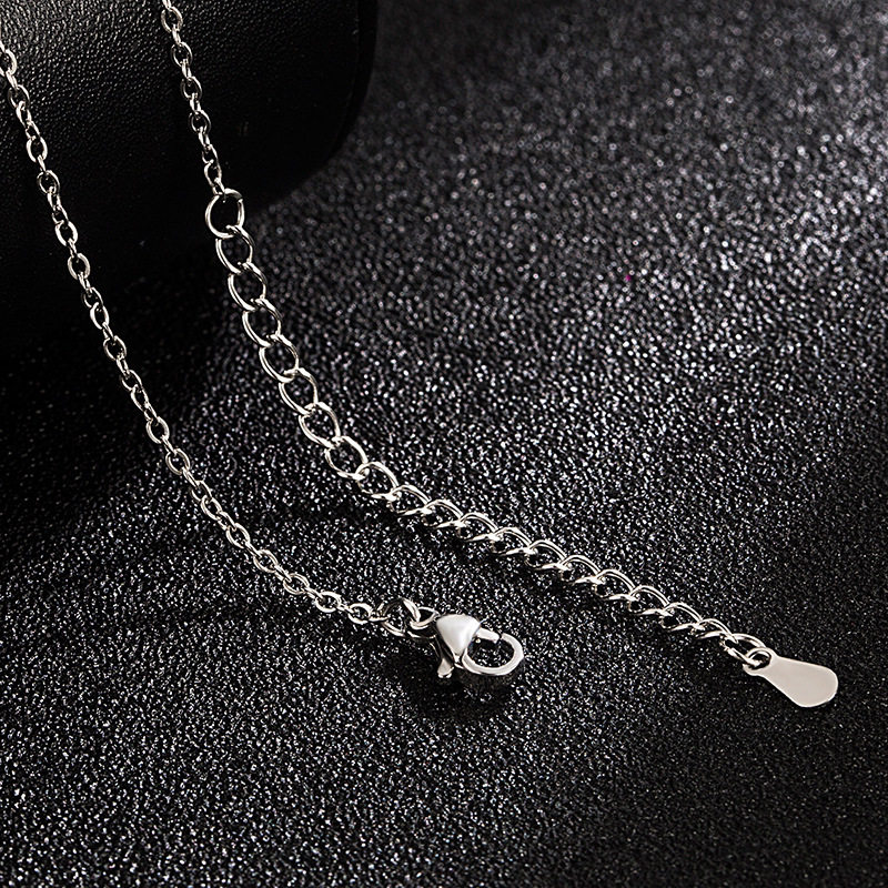 TikTok Light Luxury Niche Design Sense Fashion Pendant Temperament Clavicle Chain High Quality Color-free Titanium Steel Necklace for Women