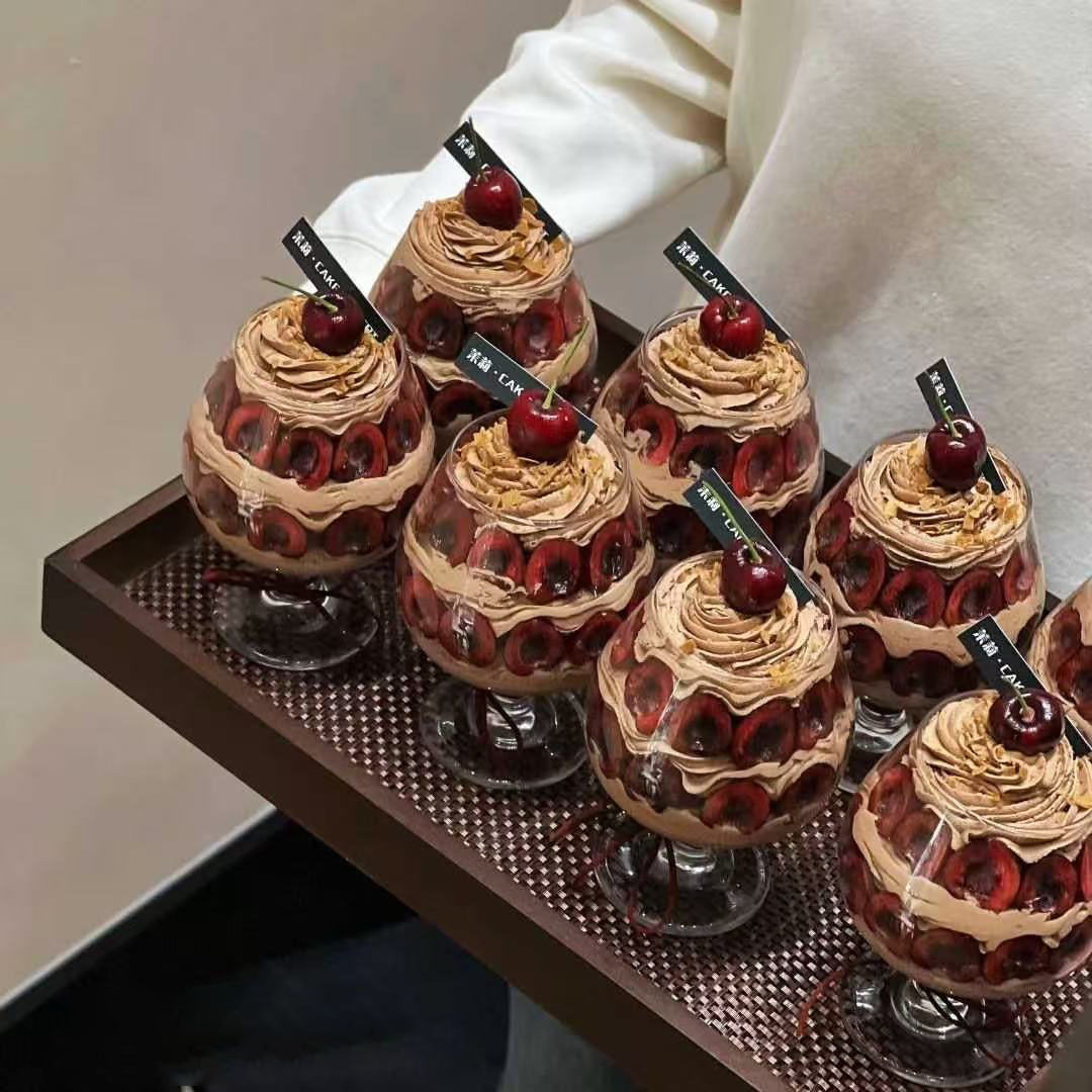 Glass Cake Cup Brandy Cup Wine Cup Multi-Functional Thickened Durable Home Restaurant Bar Party High-Value Cup