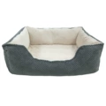 Pineapple velvet square nest dark gray