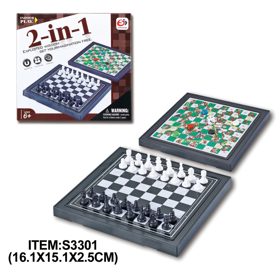 国际象棋5合1磁吸棋盘游戏棋儿童启蒙益智玩具蛇棋桌游飞行棋批发