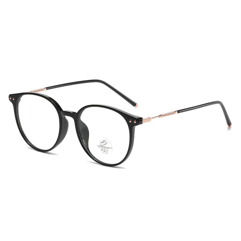 2024 net red plain and fashionable glasses frame tr90 anti-blue light flat lens anti-radiation glasses 01257