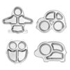 304 stainless steel cartoon plate grid deepening student plate partition kindergarten children food supplement tableware drop-resistant