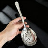 304 Stainless Steel Goose Egg Spoon Large Soup Spoon Hotel Short Handle Serving Spoon Household Soup Spoon Public Spoon Service Spoon