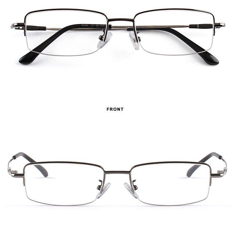Business Full-Frame Memory Alloy Eyeglass Frames Ultra-Light Small Square Men's Metal Eyeglass Frames for Myopia Wholesale in Danyang