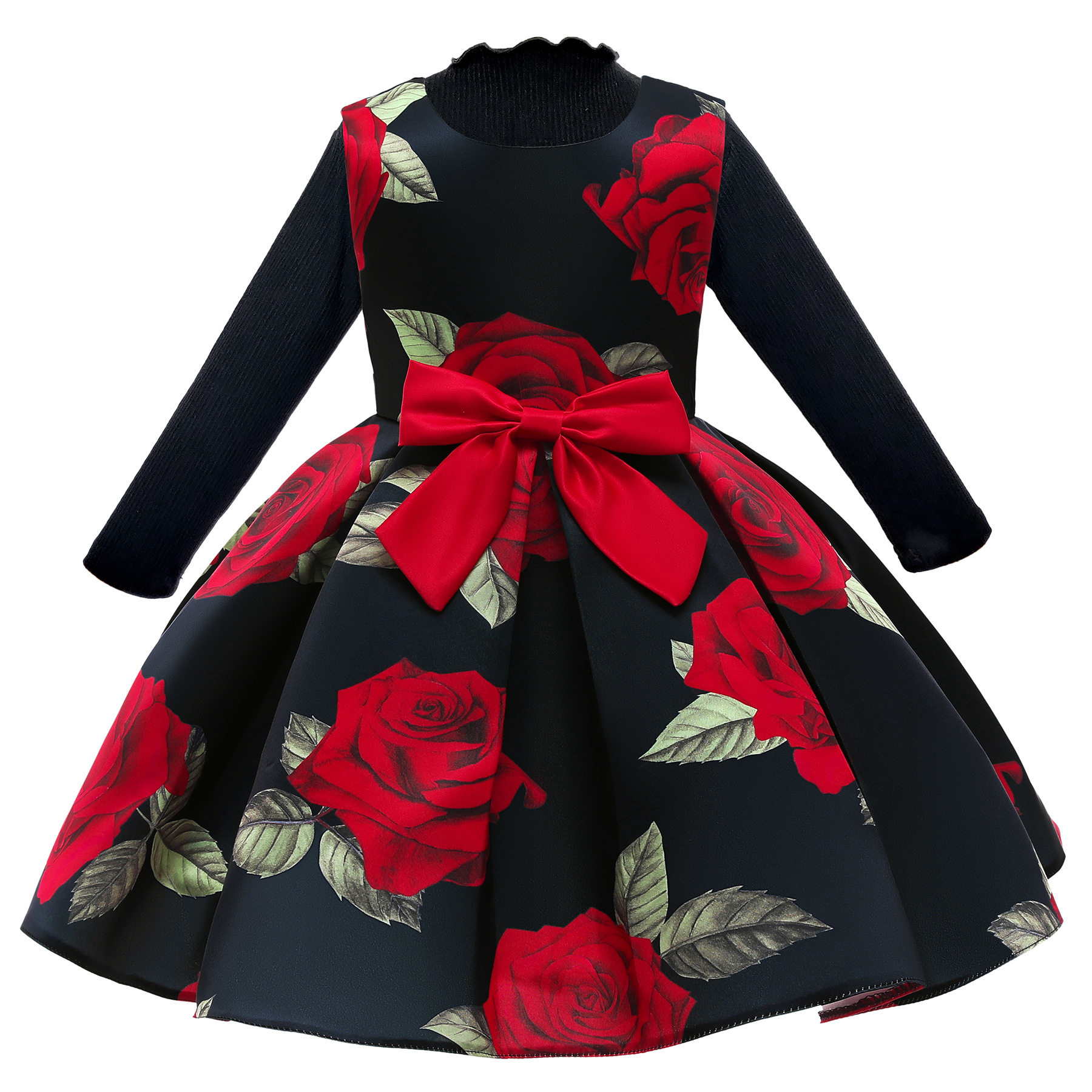 Children's Dress Girls Printed Princess Dress Little Girl Dress