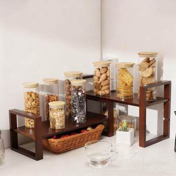 Wooden Desktop Storage Rack, Wall Corner Storage Rack, Kitchen Supplies Storage Rack, Solid Wood Ornaments, Flower Pot Decoration Rack