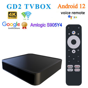 Cross-border GD2 Google Certified Set Top Box 2 32G Network Player Android 12 HD 4K Bluetooth TV Box