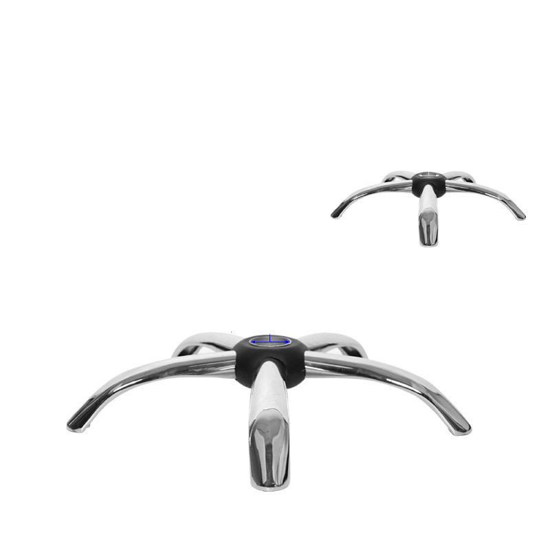 Chair Leg Swivel Chair Accessories Thickened Chair Leg Chassis Electroplated Five-Star Tripod Computer Chair Base Steel Five-Star