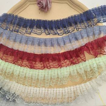 4.5cm Double Lace Pleated Lace Handmade DIY Sewing Accessories Cuff Skirt Bedding Decoration Garment Accessories