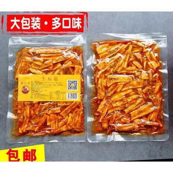 Wholesale Korean-Style Beef Tendon Strips and Slices, Spicy and Sweet Barbecue Flavor, Popular Online, Large Bag, Full of Flavor and Spicy