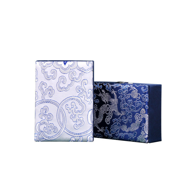 New dragon pattern sachet box jewelry box high-end brocade box Buddha beads storage brocade bag bracelet storage box wholesale