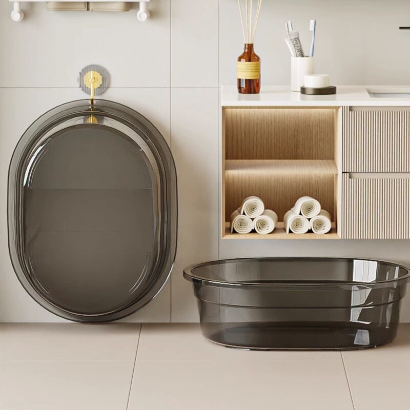 Light Luxury Transparent Baby Pet Bath Basin Cat Litter Basin Dog Bath Household Laundry Basin Thickened Foot Bath Basin Multi-Purpose