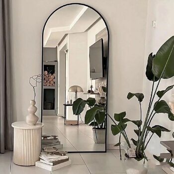 Clothing Store Fitting Mirror Slimming Full Body Beauty Super White Dressing Mirror Women's Clothing Store Special Arch Floor Mirror Home