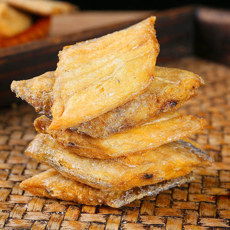 [Sf Free Shipping] Crispy Hairtail Crispy Ready-To-Eat Seafood Snacks Charcoal-Grilled Hairtail Non-Fried to Satisfy Cravings 80g Bag