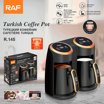 Raf European Standard Household Heating Coffee Cup New Turkish Coffee Pot Portable Office Coffee Maker Tea Maker Dual-Use