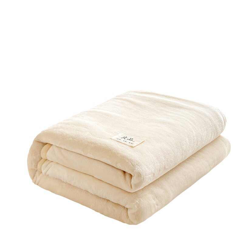 Maternal and Infant Grade Milk Velvet Blanket for Bed, Thickened Air-Conditioning Nap Blanket, Small Blanket, Sofa Cover Blanket, Winter Blanket