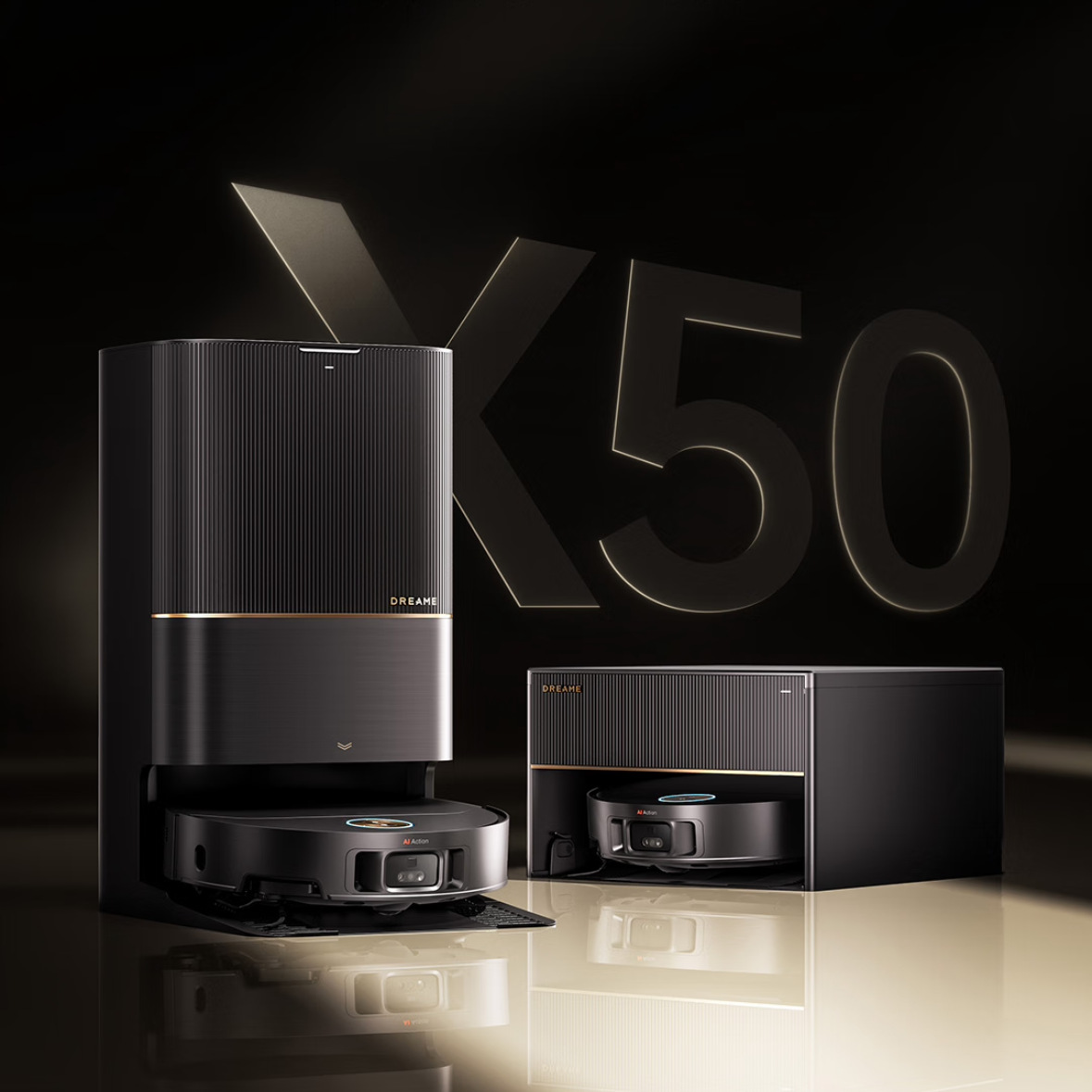 追觅扫地机器人X50 Pro尊享版超薄全自动清洗基站热水洗拖布烘干