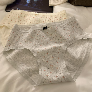 First Dream Sweet Song] 100A Bacteriostatic Lengthened Comfortable Breathable Baby Cotton Ladies Panties Girls Briefs