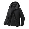 New Style of Softshell Jacket for Men and Women, Warm and Water-Repellent, with Fleece Lining, Couple's Three-In-One Detachable Coat