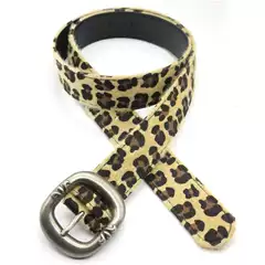 Trendy New Leopard Print Horse Hair Japanese Pin Buckle Belt Women's Jeans Skirt Accessories Fashion All-match Distinctive Belt