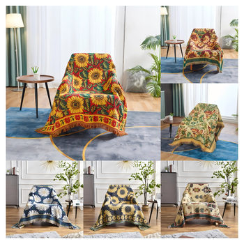 Cross-Border Double-Sided Thickened Lazy European-Style Sofa Towel Coffee Table Tablecloth Outdoor Camping Blanket Sofa Cushion Jacquard Thread Blanket