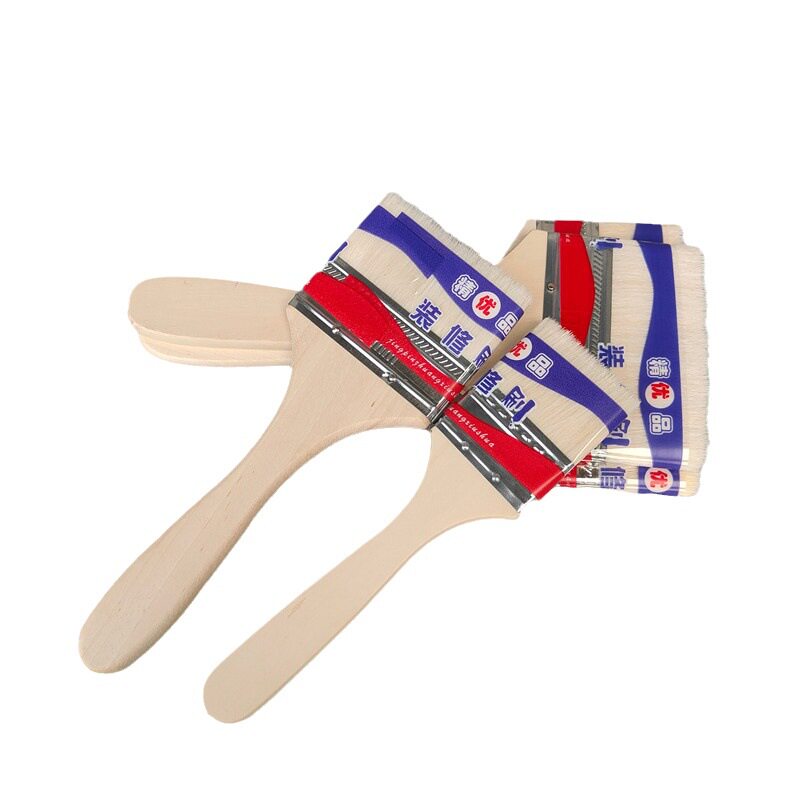 Factory sale Wooden handle wool brush soft hair paint latex paint paint brush painting cleaning brush barbecue baking brush
