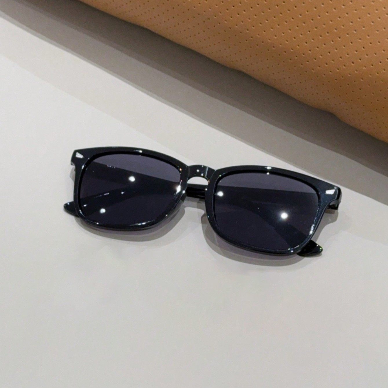 New Cross-Border Hot Selling Women's Flat Mirror Retro Glasses Frame Women's Square Plain Glasses Frame Anti-Blue Light Glasses