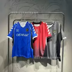2026 Spring/Summer New OW World Cup Soccer Pattern Crewneck Pullover Jersey Short Sleeve Unisex Wholesale Single Piece