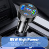 Logo 65W New Car Charger car charger 3USB + 2PD support super fast charging car charger
