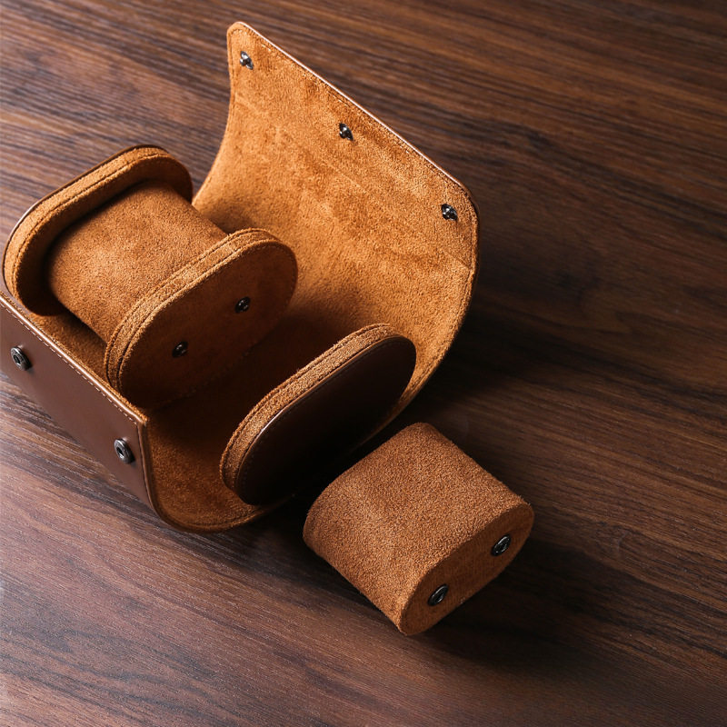 Watch Storage Box Portable Watch Box Pu Three-Position Watch Box Dust-Proof and Drop-Proof Mechanical Travel Watch Bag Ready-Made Gift Box