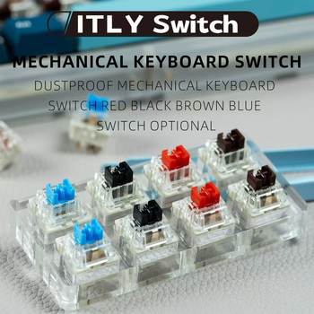 Itly Mechanical Keyboard Switches Linear Switches Black Switch Brown Switch Red Switch Green Switch Suitable for DIY Keyboard Switches