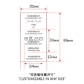 Customized wash water mark