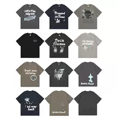 American Style Trendy Brand BROKEN PLANET BPM Short-sleeved Men's Couple Ins Summer High Street Loose T-shirt Women's Top
