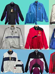 2526 New Football Uniform Windproof and Sunproof Hooded Windbreaker Pre-Game Sports Jacket Top Group Purchase Is Better