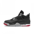 Aj4-black and red leather