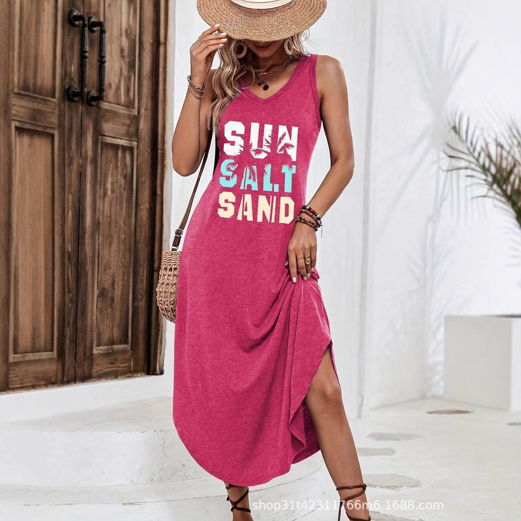 Women's Printed Sleeveless Dresses
