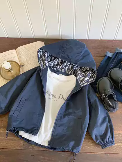 Children's Jacket 2026 New Autumn Style Boys' Casual Hooded Windbreaker Baby Stylish Trendy Cool Jacket