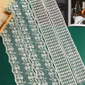 Creative Retro Mesh Embroider Lace Small Daisy Lace Accessories Women's Skirt Handmade DIY Decorative Lace