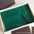 L green square scarf