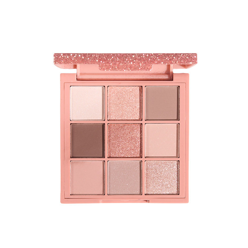 CoolBarbee nine-color eye shadow plate a plate of multi-use earth-colored glitter pearl matte waterproof non-blooming eye shadow