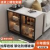 Light Luxury Slate Sofa Side Cabinet Living Room Side Cabinet Household Removable Side Cabinet Storage Cabinet Tea Cabinet Storage Cabinet
