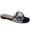 2025 Cross-Border Summer New Style Zar European and American Fashion Elegant Floral Design Small Fragrance Flat Slippers