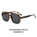 Tortoiseshell frame gray lens