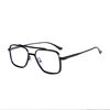 New Fashionable Anti-Blue Light Color-Changing Glasses for Men and Women, Metal Glasses Frames, High-Looking, Slimming, Light-Sensitive Color-Changing Sunglasses
