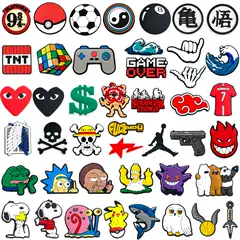 Hot-Selling Single Croc Shoe Accessories Shoe Charms DIY Shoe Accessories Pvc Soft Rubber Shoe Buckles Shoe Decorations Recommended