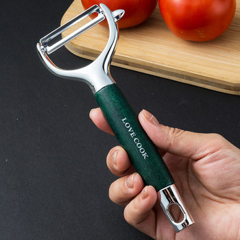 Light Luxury Solid Wood Handle Fruit Peeler Wholesale Melon Planer Peeler Scraper Wholesale Small Kitchenware 420 Blade