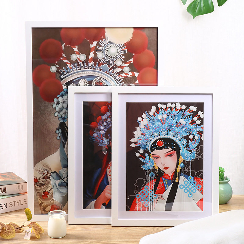 Solid Wood photo frame wall A3a4 sketch framed picture frame 4 8K jigsaw puzzle poster 28 inch 2 24 inch 36 inch full open