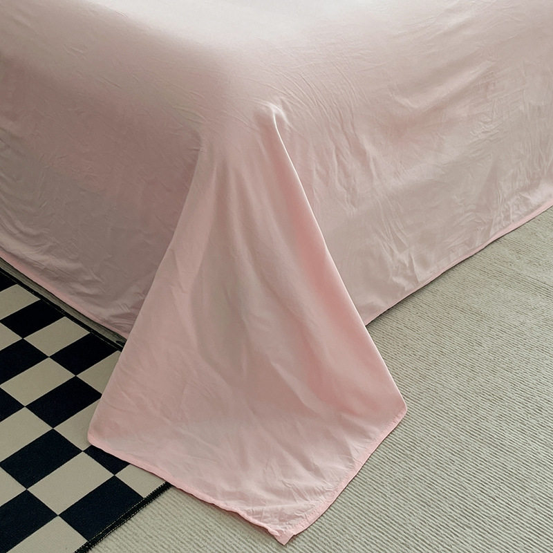 Skin-friendly water-washed cotton four-piece set super soft student dormitory bed hat three-piece set bed sheet quilt cover quilt cover factory outlet