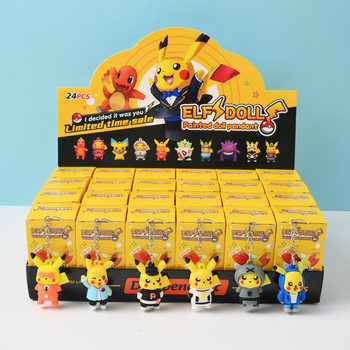 Elf Pokémon Doll Keychain Blind Box Surprise Gift Pikachu Pendant Boxed Doll Cute and Fun